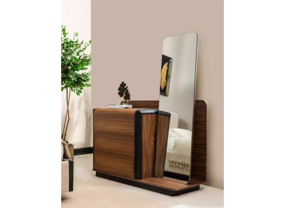 Belle commode moderne avec miroir en élégant brun